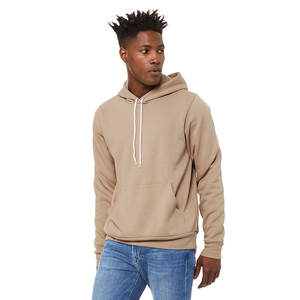 Bella + Canvas 3719 Unisex Pullover Hoodie Tan Warm Ligero Cozy Sudadera Impresión personalizada Etiqueta privada Bordado Invierno - Product Image 1