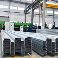 Tôle de plancher ouvert en acier galvanisé YX51 305 915 à haute capacité de charge pour la construction de bâtiments en béton