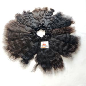 Extensiones de cabello humano sin procesar de onda profunda de doble trama de onda natural Remy indio virgen 100% - Product Image 4