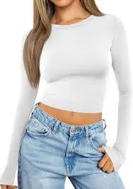 Crop top élégant à manches longues pour le quotidien, tenue de bureau et professionnelle - Product Image 4