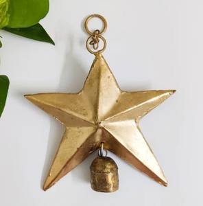 Carillon éolien artisanal en métal doré au design moderne et fabuleux, respectueux de l'environnement, cloche de vache, meilleure qualité, décoration murale pour fournisseur de mariage - Product Image 2