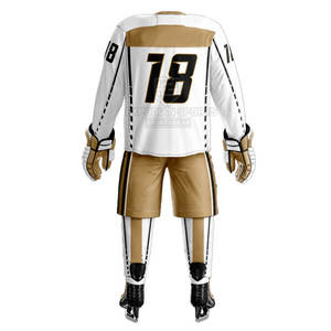 Uniformes de Hockey sobre Hielo Duraderos, 100% Poliéster, Ajuste Delgado, Cómodos, de Secado Rápido, Ecológicos, Transpirables, Hechos en Pakistán - Product Image 2