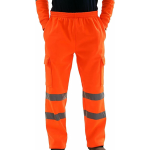 Pantalones de trabajo de seguridad para hombres, pantalones de alta visibilidad con bolsillos, pantalones de construcción para hombres, precio al por mayor, hechos en fábrica - Product Image 1