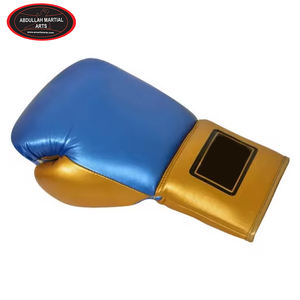 Guantes de Boxeo de Piel de Vacuno Metálica con Cordones, Duraderos, Ligeros, Novedad, para Combates, por ABDULLAH MARTIAL ARTS - Product Image 2