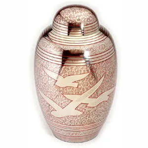 3 Eagles Großhandel handgemachte Andenken Asche Urnen für menschliche benutzer definierte Keramik Tropfenform Adult Crema tion Urn