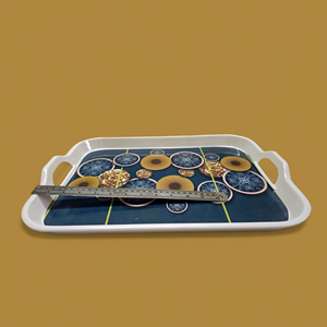 Vente en gros Plateau de service en mélamine plastique de qualité supérieure avec logo personnalisé Plateau roulant de taille jumbo pour équipement de restauration et restauration - Product Image 4