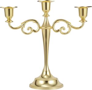 Bougeoirs en métal bougeoirs pour mariages et décoration de la maison Design élégant fait à la main - Product Image 1