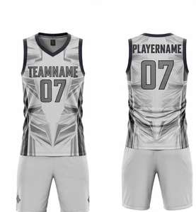 Uniforme de Baloncesto de Verano de Alta Calidad, Tallas Grandes, Bordado, Impresión por Sublimación, Edición Retro, Conjuntos para Hombre - Product Image 6