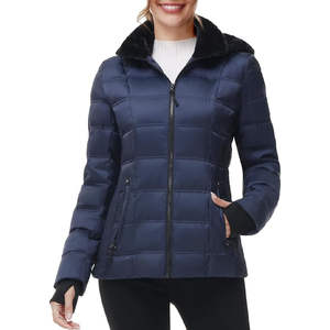 Meilleur choix de veste d'hiver en duvet pour femmes, veste d'hiver en duvet pour femmes à capuche, manteau matelassé - Product Image 2