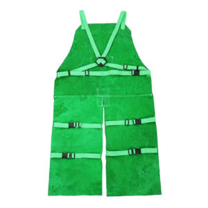 Tablier de soudeur sans manches de qualité supérieure en cuir de vachette fendu, propriétés résistantes à la chaleur et aux étincelles, tablier de sécurité industriel - Product Image 4