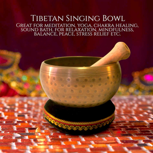 For Traditional <b>Tibetan</b> <b>Singing</b> <b>Bowls</b>-Eco-Friendly Metal for Meditation Yoga Healing & Spiritual Practice - Product Image 2