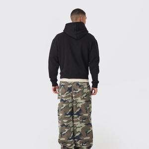 2025 hommes pull à capuche avec conception personnalisée coton polaire chaud tissu hiver sweats en gros en vrac vêtements de mode décontractés - Product Image 5