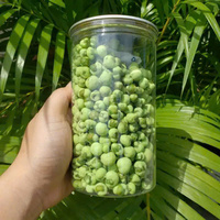 Snack aux pois et haricots verts au wasabi, saveur épicée et croquante, emballage personnalisé à marque privée, transformé spécialement pour vous