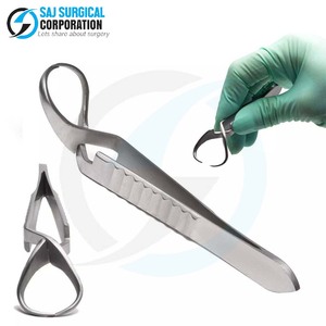 Pinzas compactas de toalla de acero inoxidable de 5 pulgadas Herramienta de precisión de fuente de alimentación manual para cirugías dentales y menores - Product Image 1