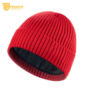 Unisex Thick Knitted Winter Beanie Jacquard Fabric Skull <b>Cap</b> for <b>Men</b> and Women Cuffed Beanies - Product Image 2