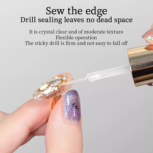 Esmalte de <span class=keywords><strong>Gel</strong></span> UV Transparente de Larga Duración R S Nail Hema Free 7g, <span class=keywords><strong>Gel</strong></span> de Acabado con Relleno de Grietas y Pincel Delineador Fino - Product Image 3