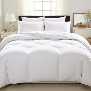 Housse de couette en coton 100% premium 250TC, tissage jet, design élégant à volants, 240 x 230 cm, lavable en machine - Product Image 3