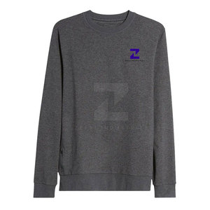 เสื้อสเวตเตอร์ผ้าฝ้ายของผู้ชายผ้าคอตตอนสีตัดกันออกแบบโลโก้ได้ตามต้องการสำหรับฤดูหนาวเป็นมิตรกับสิ่งแวดล้อม - Product Image 1