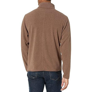 Manches longues coquille souple hommes en plein air athlétique sweat Performance sport pull 1/4 zip polaire doudoune veste hiver veste - Product Image 4
