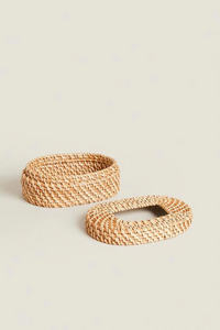 Soporte para toallitas de ratán para bebé, soporte para toallitas de ratán bicolor - Product Image 4