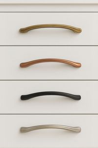 Poignées et boutons de luxe modernes en alliage de zinc noir pour armoires de cuisine, tiroirs et commodes - Poignées de meubles durables - Product Image 3