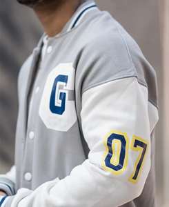 เสื้อแจ็กเก็ตเบสบอลสำหรับผู้ชายเสื้อแจ็กเก็ตเสื้อทีมเบสบอลสำหรับผู้ใหญ่ - Product Image 4