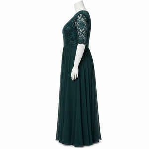 ชุดราตรีไซส์ใหญ่ ผ้าโพลีเอสเตอร์เนื้อนุ่ม ดีไซน์หรูหรา สวมใส่สบาย เหมาะสำหรับงานปาร์ตี้ งานอีเว้นท์ และงานแต่งงาน - Product Image 4