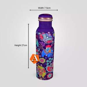 High in Demand Hammered Copper <b>Bottle</b> with High Quality Pure <b>Metal</b> Copper <b>Water</b> <b>Bottle</b> - Product Image 4