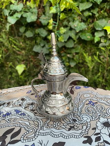 Dallah Qahwa หม้อกาแฟสแตนเลสสตีลสไตล์อาหรับแบบดั้งเดิมสำหรับการรับประทานอาหารกาต้มน้ำตกแต่ง - Product Image 2