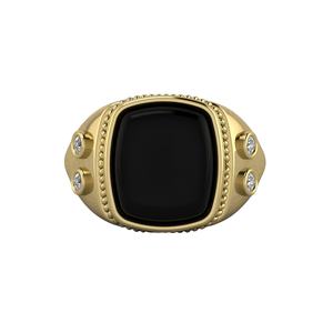 Top Selling Solid 925 Sterling Silver Rhodium Plated 12x14mm Black <b>Onyx</b> Feather Shape <b>Signet</b> <b>Ring</b> Men Customized Bikers Party - Product Image 1