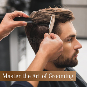 Peine de afeitar texturizante para adelgazamiento del cabello, herramienta de salón profesional con hoja de acero inoxidable para cortes de pelo en capas - Product Image 5