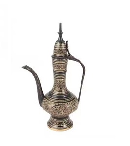 Dallah arabe fait à la main Style antique arabe Dallah haute qualité fini vintage décoratif thé et cafetière arabe Dallah - Product Image 1