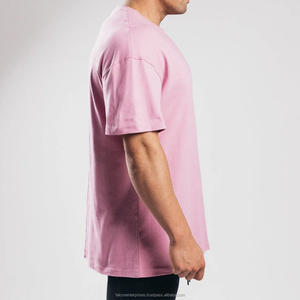 Camiseta para hombre Camiseta de gimnasio 95% algodón 5% Elastano suave entrenamiento Activewear transpirable de gran tamaño Fitness ropa de gimnasio - Product Image 1