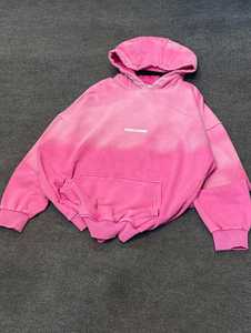 เสื้อมีฮู้ดผ้าคอตตอน100% สำหรับทุกเพศเสื้อฟลีซซักเสื้อผ้าสไตล์สตรีทแวร์ผ้าฟ500GSM - Product Image 5