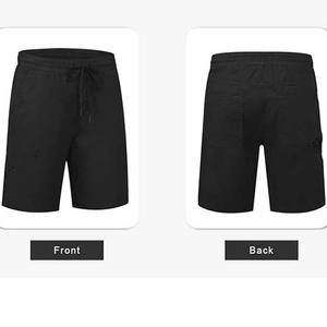 Pantalones cortos transpirables de verano para hombre al por mayor, pantalones deportivos informales de Color sólido para hombre, pantalones holgados de moda de cinco puntos para correr - Product Image 5