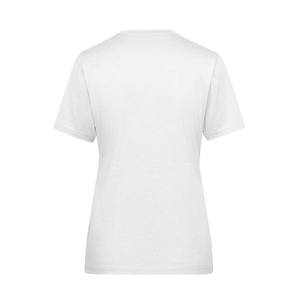 Camiseta de algodón transpirable para mujer con cuello en V y manga corta - Product Image 6