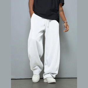 Trendy Streetwear Custom <b>Oversized</b> Joggers Baggy <b>Cargo</b> <b>Pants</b> Mens Tactical Pocket Wide Leg Sweatpants 100% Cotton Breathable - Product Image 3