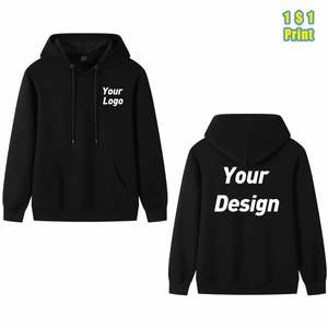 Sudaderas con capucha personalizadas de alta calidad para hombre al por mayor pulóver ropa de calle con logotipo bordado - Product Image 6