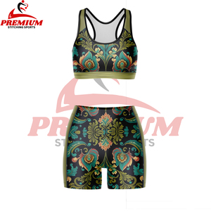 OEM ODM Leggings Shorts Sports Fitness Bra Set Spandex Biker Short Set High Waisted Gym Yoga Wear Sport Bra and Short Set - Product Image 4