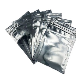 Bolsas de protección antiestática plateadas grises resellables con cierre zip ESD para electrónica, PCB, reacondicionamiento de portátiles y reciclaje. - Product Image 1