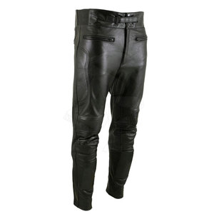 กางเกงหนังสำหรับผู้ชายกางเกงหนังดีไซน์ไม่เหมือนใครพร้อมโลโก้ตามสั่ง - Product Image 1