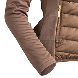 Chaqueta de equitación OEM personalizada para mujer, chaqueta impermeable a prueba de viento para mujer con chaquetas protectoras para montar a caballo - Product Image 3