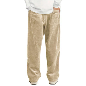 กางเกงวอร์มลำลองเอวสูงของผู้ชายกางเกงวิ่งผ้าตรงลายทางแบบกำหนดเอง - Product Image 4