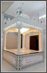 ของตกแต่งบ้านจิตวิญญาณทำจากหินอ่อนรูปวิหารหินอ่อนสีขาวพรีเมี่ยม - Product Image 2