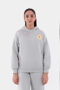 Sudaderas con Capucha Extra Grandes de Manga Larga para Mujer, Personalizadas con Logotipo Bordado, al por Mayor, Estilo Otoñal, Estampado Sólido, Poliéster/Algodón - Product Image 3