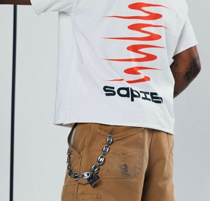 เสื้อยืดลายกราฟิกโอเวอร์ไซส์วินเทจสไตล์สตรีทแวร์ผ้าคอตตอน240gsm 100% พร้อมพิมพ์ลายขนาดใหญ่พิเศษอัด - Product Image 6