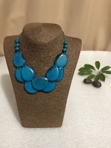 Collar Indio de Resina Hecho a Mano de la Mejor Calidad para Damas y Niñas, Cadena de Cuentas de Colores, Perla Principal, Moderno para Fiestas, por bh crafts - Product Image 6