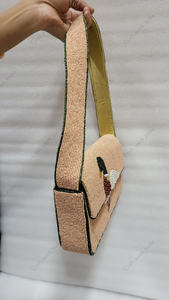 duck beaded shoulder <b>bag</b> Indian fully handcrafted for <b>women</b> handmade luxury evening party fashion handbag artwork design style - Product Image 5