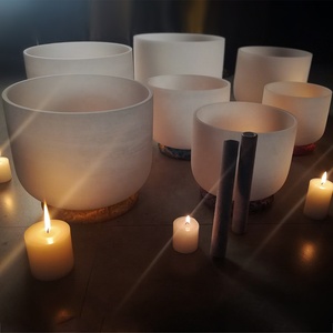 Mưa núi mờ pha lê hát bát âm thanh chữa bệnh tắm 6 '' - 14'' C D E F G A B Lưu ý <span class=keywords><strong>Chakra</strong></span> hát bát đặt 432Hz - Product Image 3