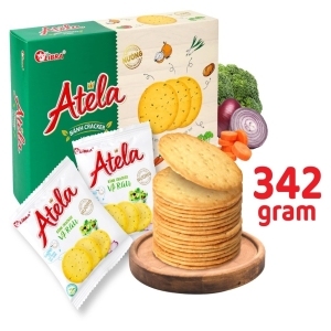 Deliciosas galletas crujientes de verduras 342G ATELA Healthy Snack OEM Supply - Product Image 4